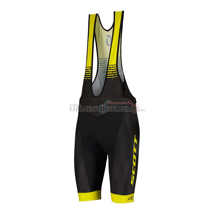Abbigliamento Ciclismo Scott Manica Corta 2022 Bianco Giallo
