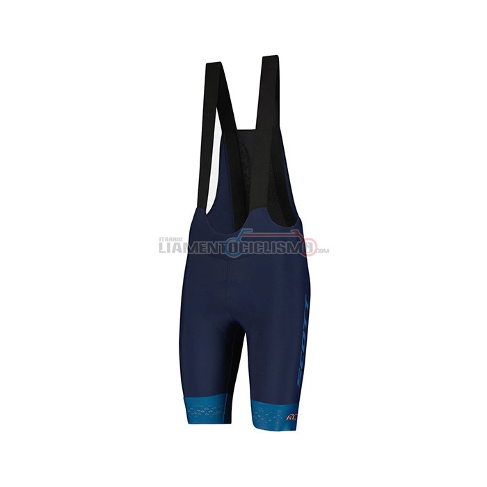 Abbigliamento Ciclismo Scott Manica Corta 2022 Blu Giallo