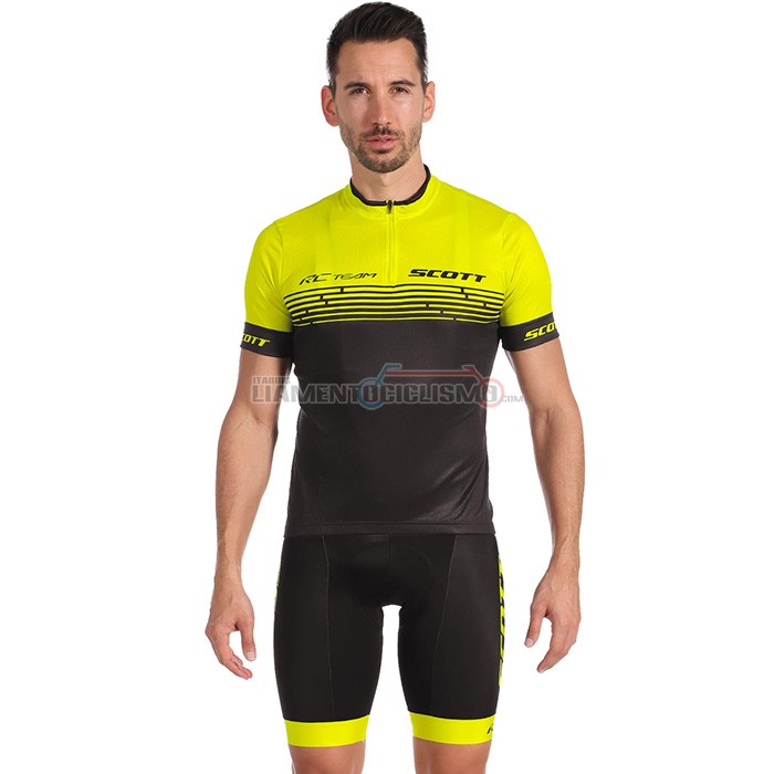 Abbigliamento Ciclismo Scott Manica Corta 2022 Giallo