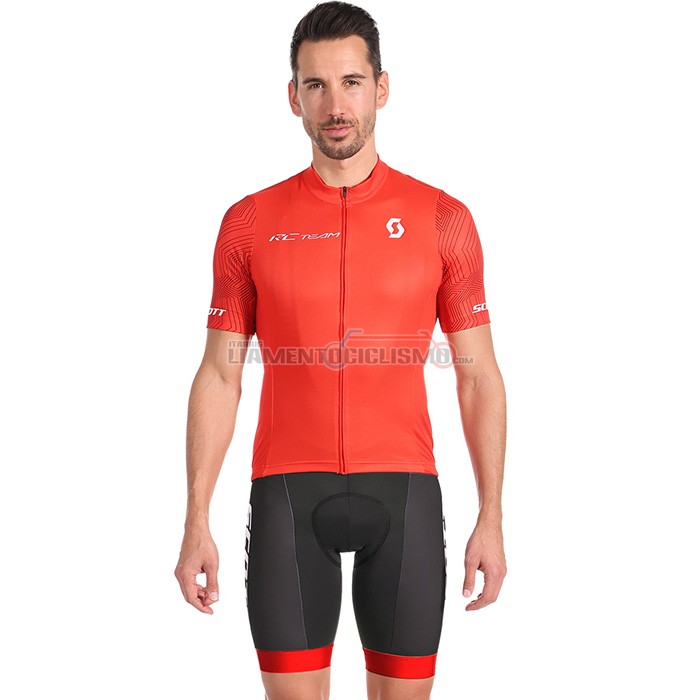 Abbigliamento Ciclismo Scott Manica Corta 2022 Rosso