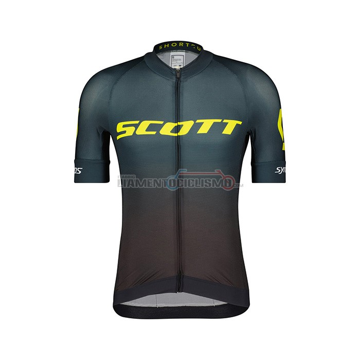 Abbigliamento Ciclismo Scott Manica Corta 2022 Verde Marrone