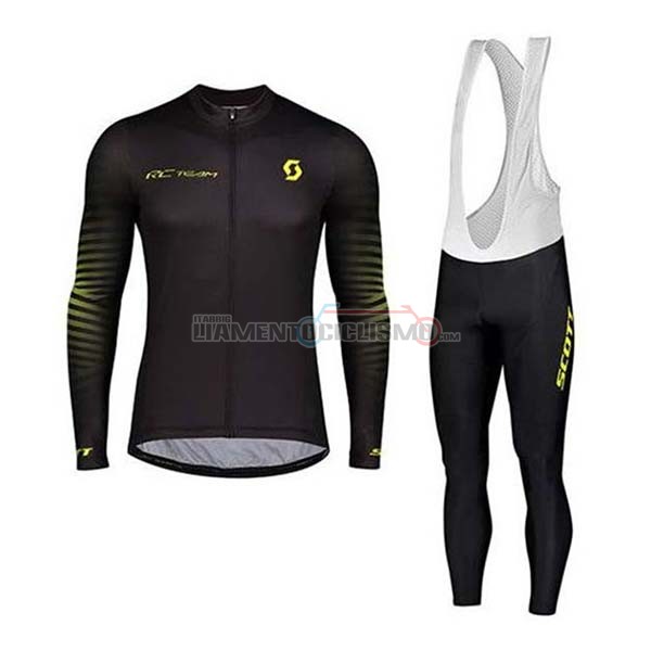 Abbigliamento Ciclismo Scott Manica Lunga 2020 Nero Giallo