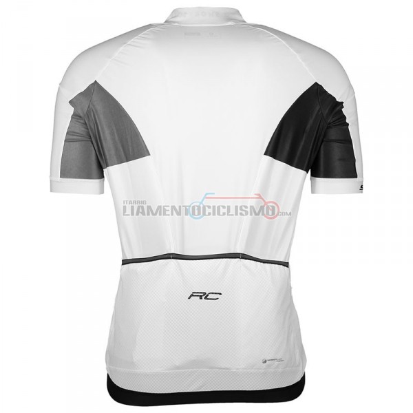 Abbigliamento Ciclismo Scott RC Manica Corta 2018 Grigio Bianco