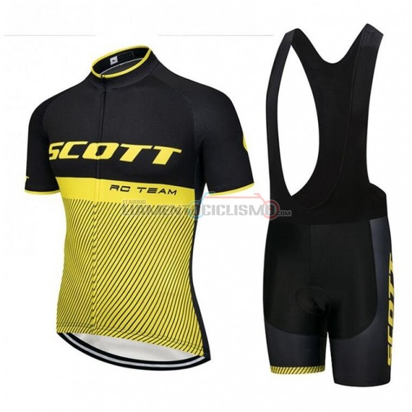 Abbigliamento Ciclismo Scott RC Manica Corta 2018 Nero Giallo