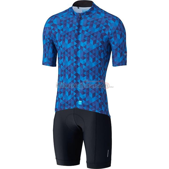 Abbigliamento Ciclismo Shimano Manica Corta 2020 Blu(1)