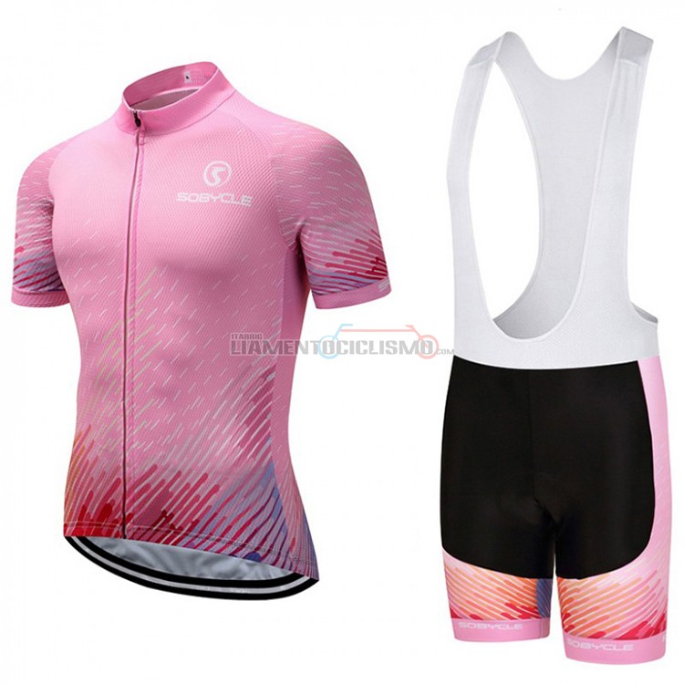 Abbigliamento Ciclismo Sobycle Manica Corta 2018 Rosa