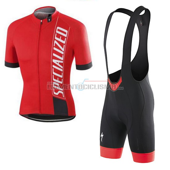 Abbigliamento Ciclismo Specialized Manica Corta 2016 Rosso Bianco Nero