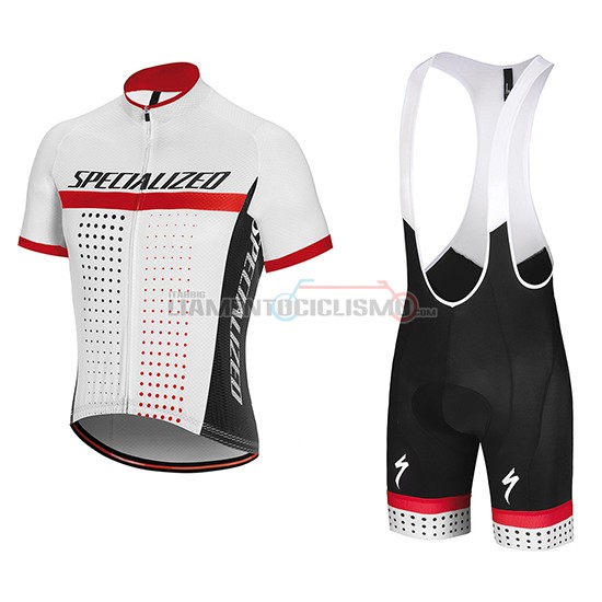 Abbigliamento Ciclismo Specialized Manica Corta 2018 Bianco Rosso