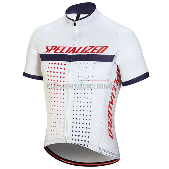 Abbigliamento Ciclismo Specialized Manica Corta 2018 Bianco Rosso Viola