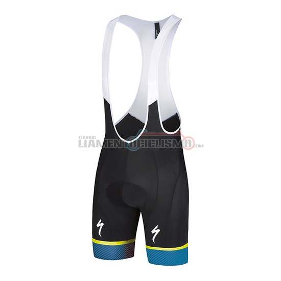 Abbigliamento Ciclismo Specialized Manica Corta 2018 Blu Giallo Bianco