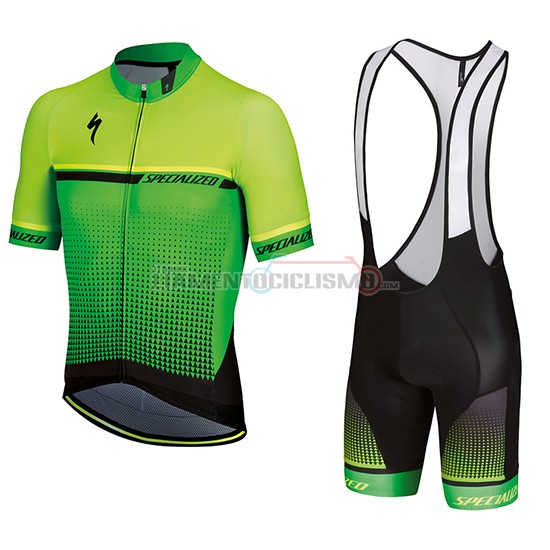 Abbigliamento Ciclismo Specialized Manica Corta 2018 Giallo Verde Nero