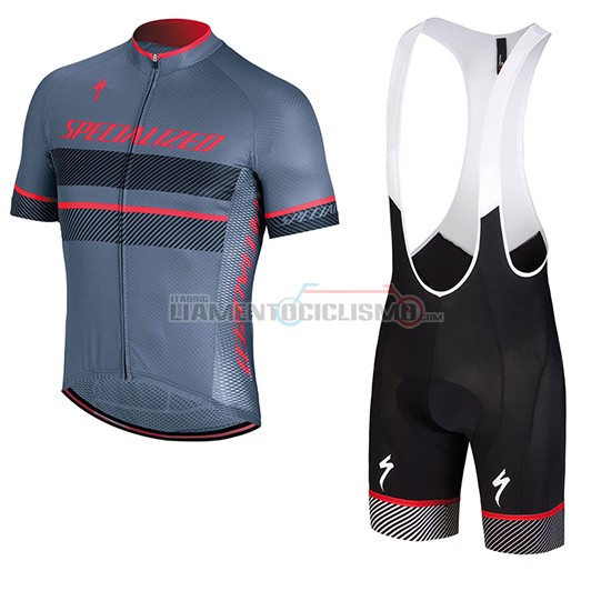 Abbigliamento Ciclismo Specialized Manica Corta 2018 Grigio Rosa