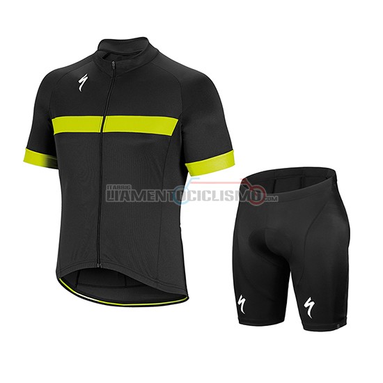 Abbigliamento Ciclismo Specialized Manica Corta 2018 Nero Bianco Giallo