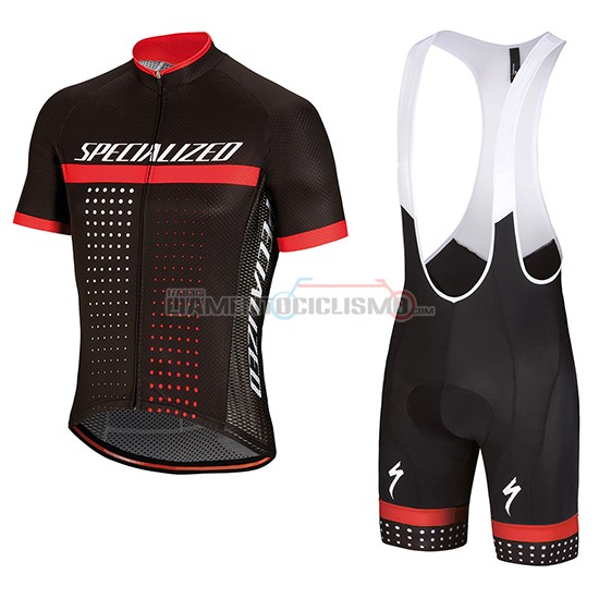 Abbigliamento Ciclismo Specialized Manica Corta 2018 Nero Bianco Rosso