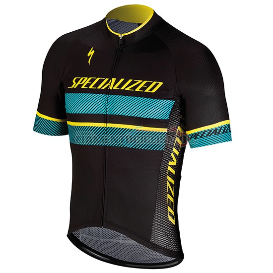 Abbigliamento Ciclismo Specialized Manica Corta 2018 Nero Blu Giallo