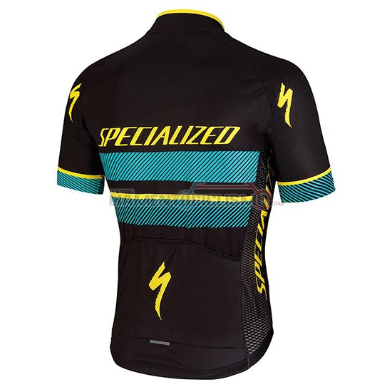 Abbigliamento Ciclismo Specialized Manica Corta 2018 Nero Blu Giallo