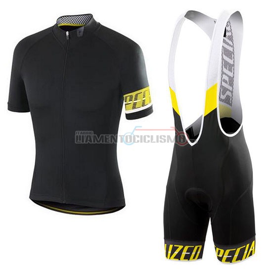 Abbigliamento Ciclismo Specialized Manica Corta 2018 Nero Giallo Bianco