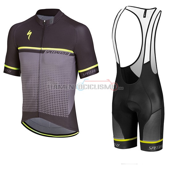 Abbigliamento Ciclismo Specialized Manica Corta 2018 Nero Grigio Giallo(1)