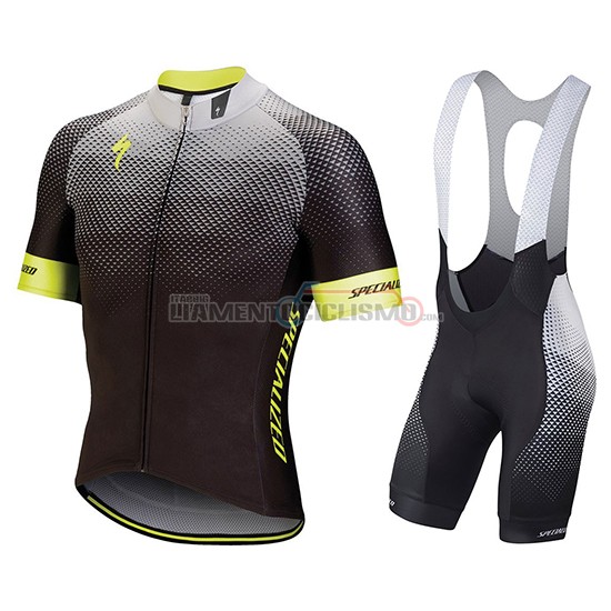 Abbigliamento Ciclismo Specialized Manica Corta 2018 Nero Grigio Giallo