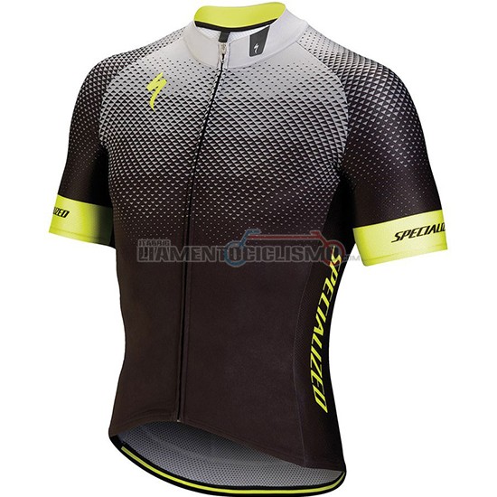Abbigliamento Ciclismo Specialized Manica Corta 2018 Nero Grigio Giallo