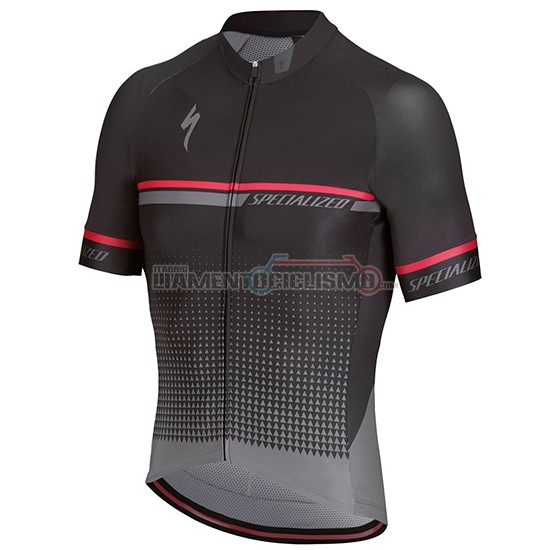 Abbigliamento Ciclismo Specialized Manica Corta 2018 Nero Grigion Rosso