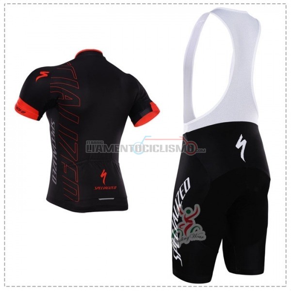 Abbigliamento Ciclismo Specialized Manica Corta 2018 Nero Rosso