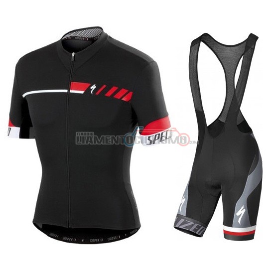 Abbigliamento Ciclismo Specialized Manica Corta 2018 Nero Rosso Bianco