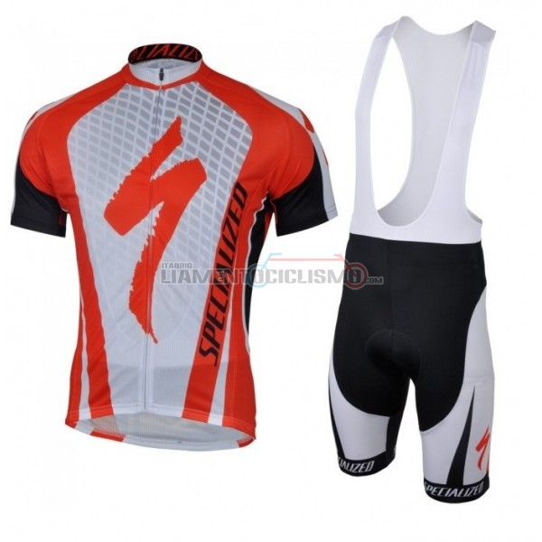 Abbigliamento Ciclismo Specialized Manica Corta 2018 Rosso Bianco