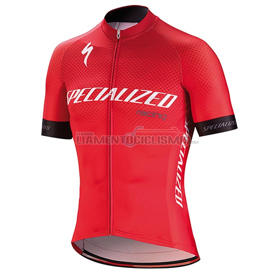 Abbigliamento Ciclismo Specialized Manica Corta 2018 Rosso Bianco Nero