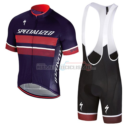 Abbigliamento Ciclismo Specialized Manica Corta 2018 Viola Rosso