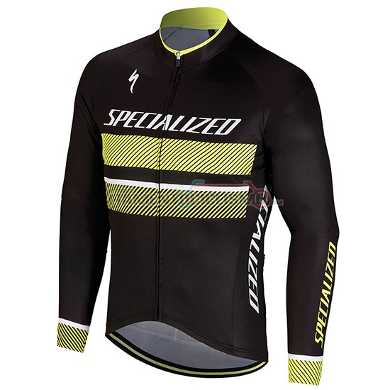 Abbigliamento Ciclismo Specialized Manica Lunga 2018 Nero Giallo