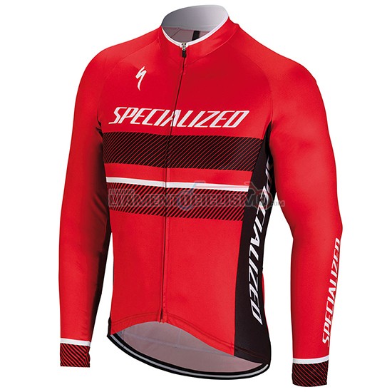 Abbigliamento Ciclismo Specialized Manica Lunga 2018 Rosso
