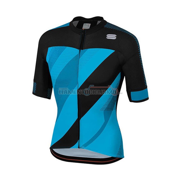 Abbigliamento Ciclismo Sportful Manica Corta 2021 Blu Nero