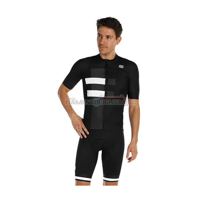 Abbigliamento Ciclismo Sportful Manica Corta 2021 Nero Bianco