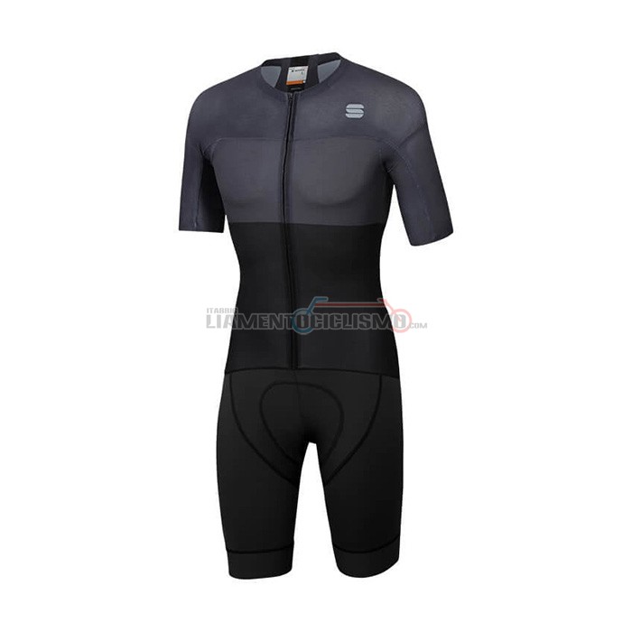 Abbigliamento Ciclismo Sportful Manica Corta 2021 Nero Grigio