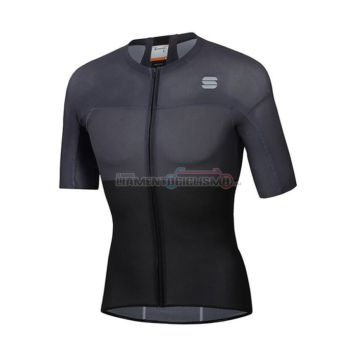 Abbigliamento Ciclismo Sportful Manica Corta 2021 Nero Grigio