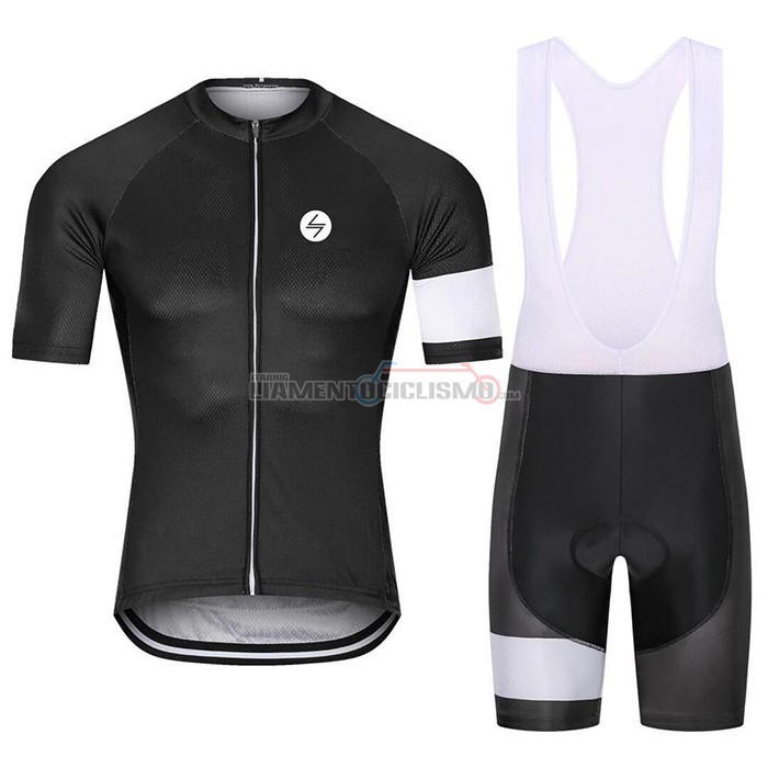 Abbigliamento Ciclismo Steep Manica Corta 2021 Nero