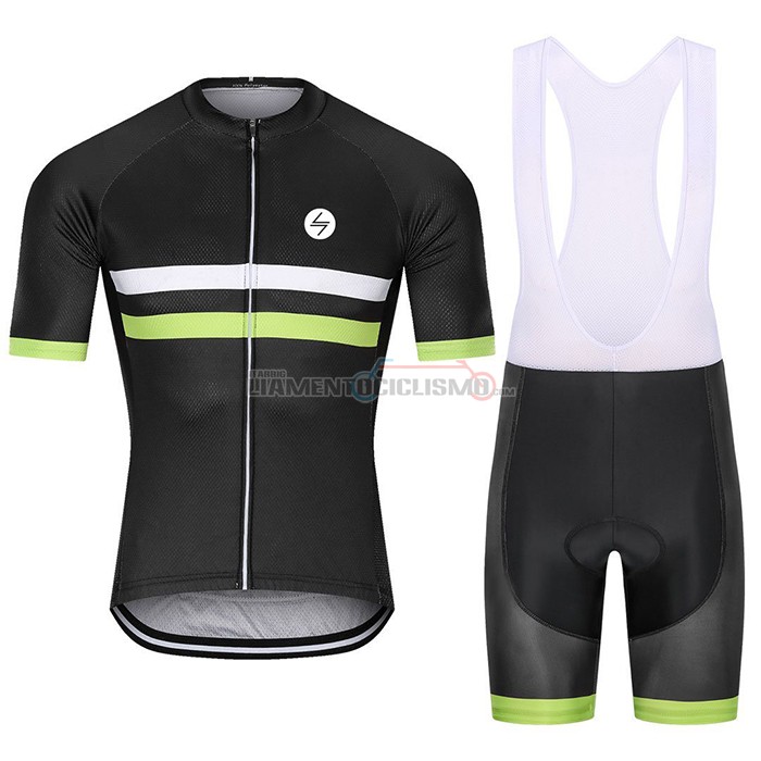 Abbigliamento Ciclismo Steep Manica Corta 2021 Nero Giallo