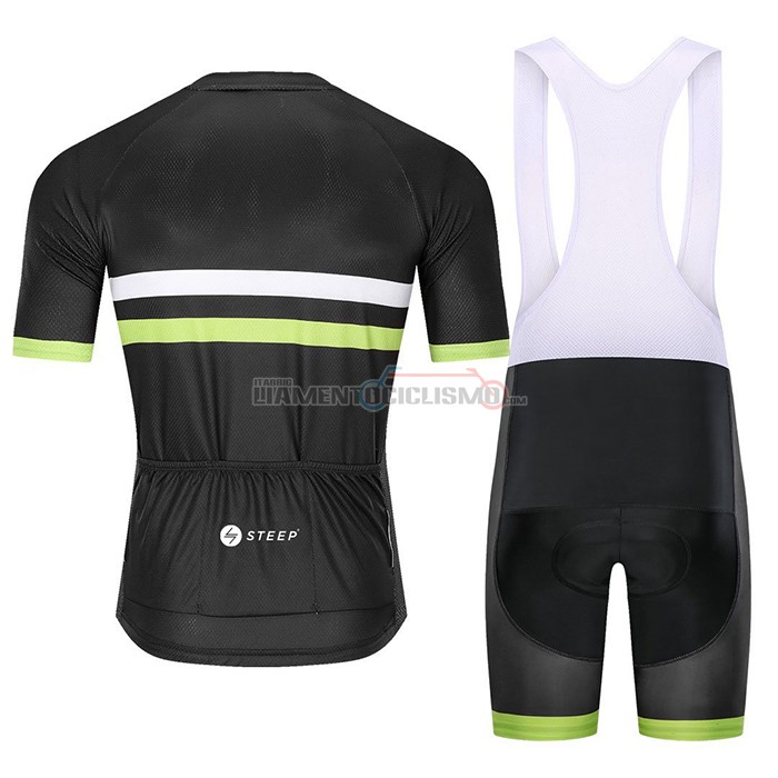 Abbigliamento Ciclismo Steep Manica Corta 2021 Nero Giallo