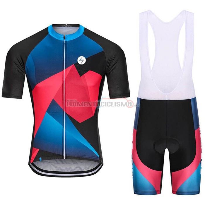 Abbigliamento Ciclismo Steep Manica Corta 2021 Rosso Blu(2)