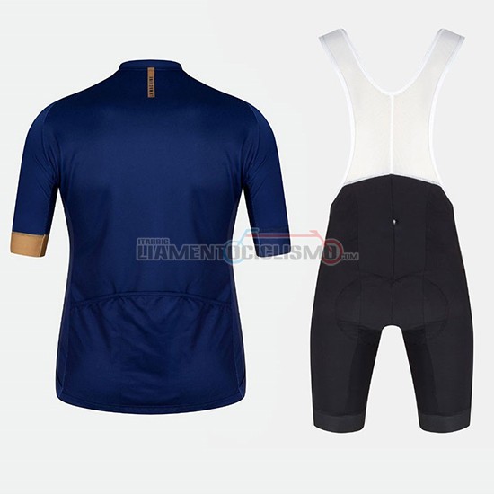 Abbigliamento Ciclismo Velo Manica Corta 2018 Blu Arancione