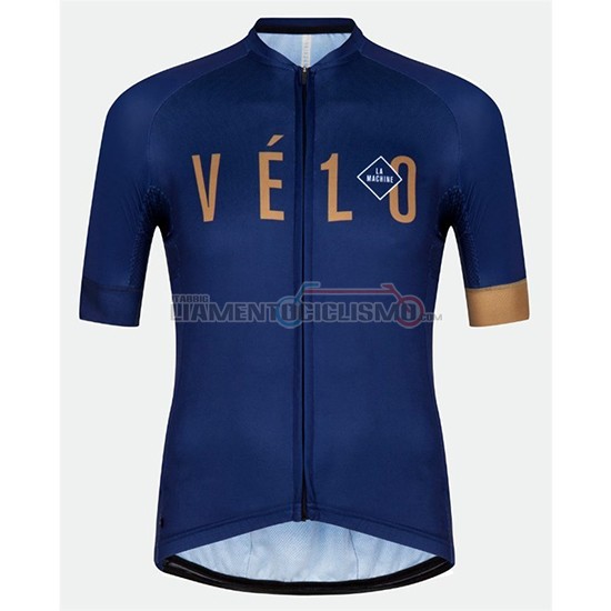 Abbigliamento Ciclismo Velo Manica Corta 2018 Blu Arancione
