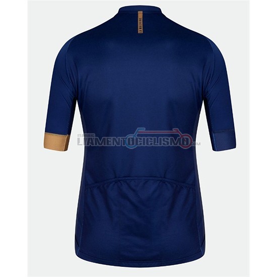 Abbigliamento Ciclismo Velo Manica Corta 2018 Blu Arancione