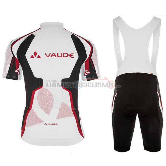 Abbigliamento Ciclismo Vaude Manica Corta 2018 Bianco Rosso
