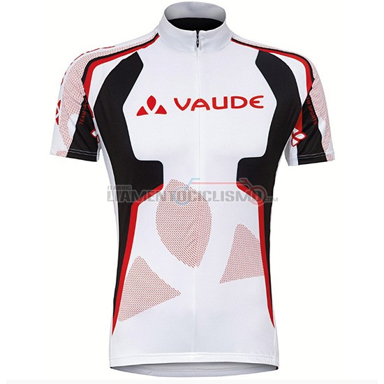 Abbigliamento Ciclismo Vaude Manica Corta 2018 Bianco Rosso