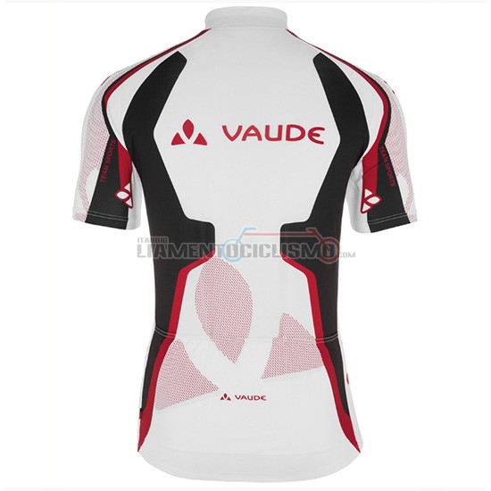 Abbigliamento Ciclismo Vaude Manica Corta 2018 Bianco Rosso
