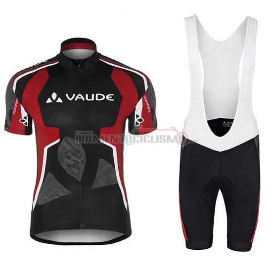 Abbigliamento Ciclismo Vaude Manica Corta 2018 Nero e Rosso