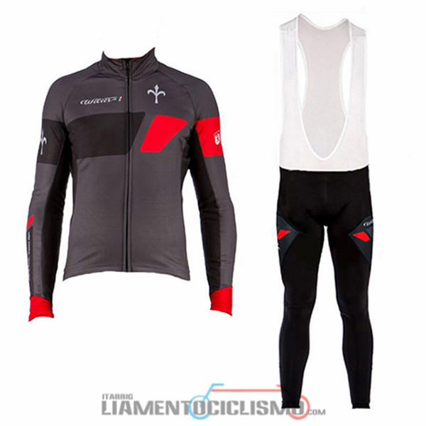 Abbigliamento Ciclismo Wieiev ML 2017 Nero e Grigio