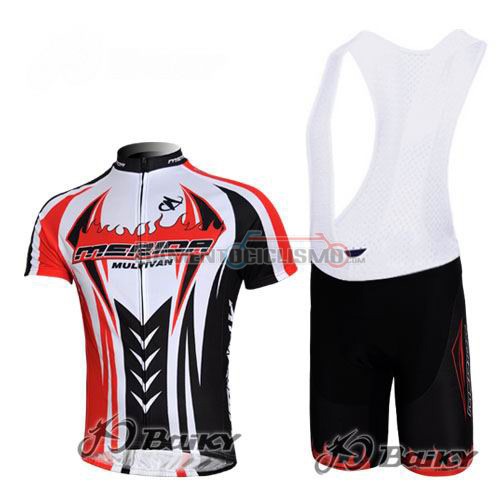 Abbigliamento Ciclismo Merida 2014 bianco e rosso