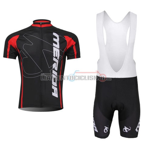 Abbigliamento Ciclismo Merida 2014 nero e rosso